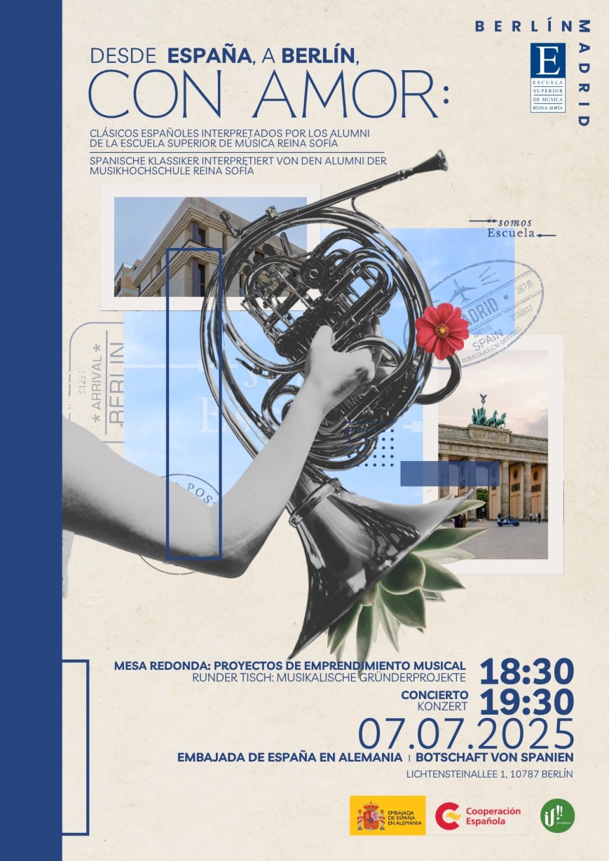 Einladung zum Konzert: DESDE ESPAÑA, A BERLÍN, CON AMOR.